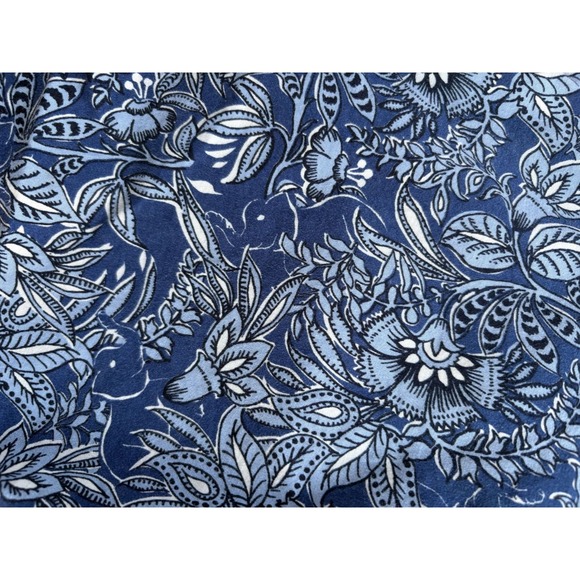 Talbots‎ Womens Floral Print Blue Vacation Cotton Blend Shorts Size 6 - Picture 3 of 9